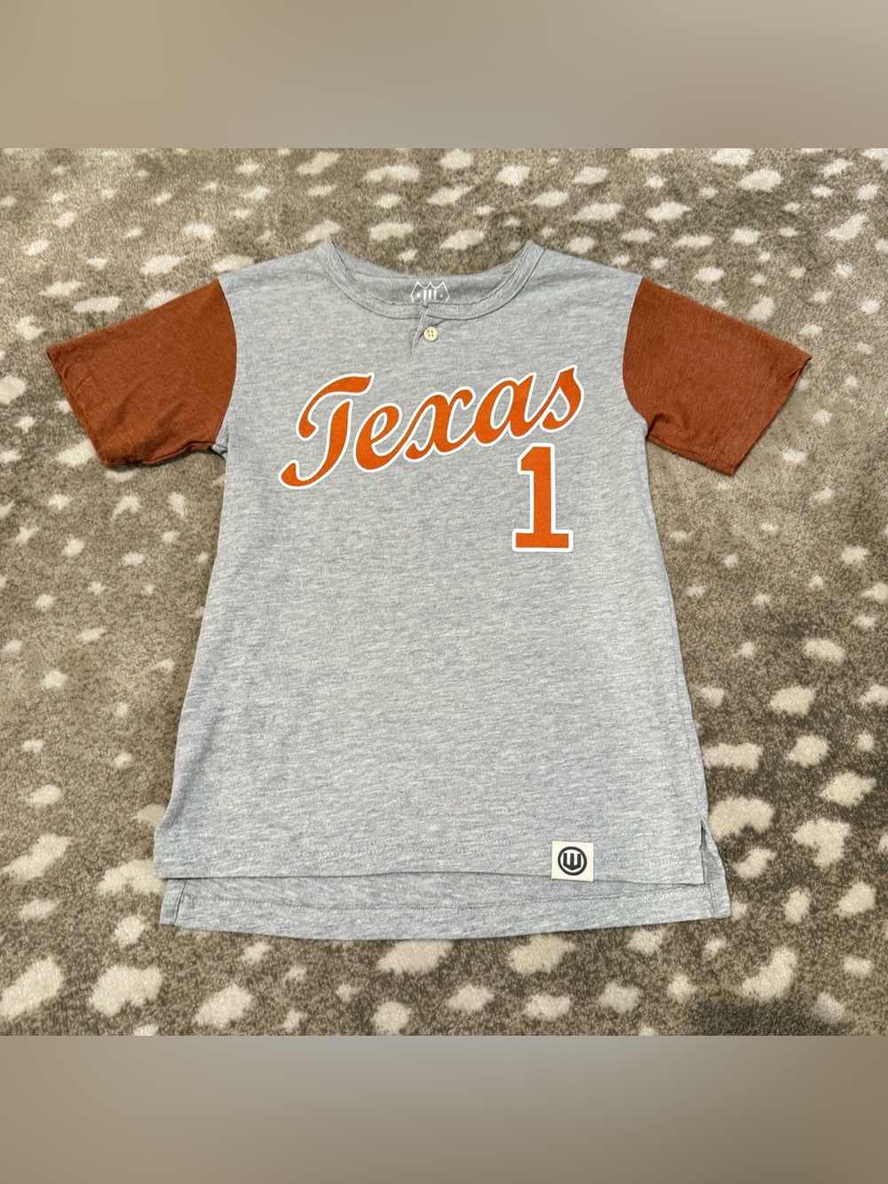 Wes & Willy Boys Texas Script Graphic Tee. Size 5